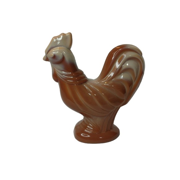 Fenton Rooster Cholate Brown Slag Special 100 Anniversary Edition - Picture 1 of 6